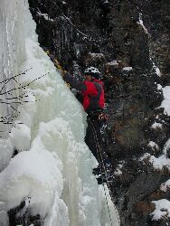 climbing the "Blaue Hyne" at Kolm Saigurn, Rauris