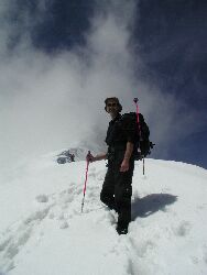 Am Gipfelgrat zum Ritterkopf 3.006 m
