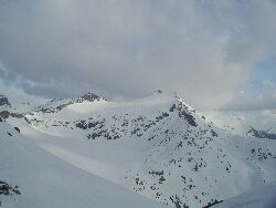 Unser nchstes Ziel. Sonnblick mit Goldbergspitze und Voglmayr- Ochsenkarkees.