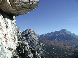 Blick aus der Col Rosa- Sdwand nach Cortina