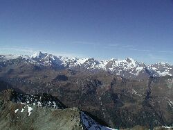 Die Zentral- Tauern mit Glockner und Wiesbachhorn