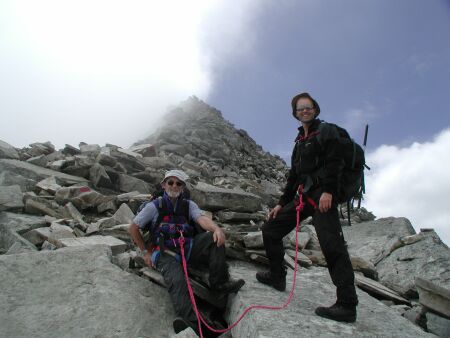 Aufsteig auf den Goldzechkopf 3042 m.