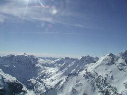 Blick in Richtung Tauern- Hauptkamm.
