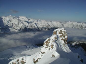 Blick zum Gipfel