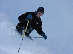 ... in hfthohem Pulverschnee.