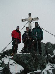 Ein Hhepunkt der Tauern- Durchquerung. Der Gipfel des Gro Glockner`s 3.798m