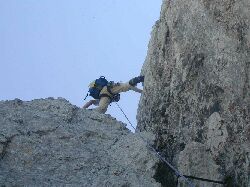 Alpine Genukletterei ...